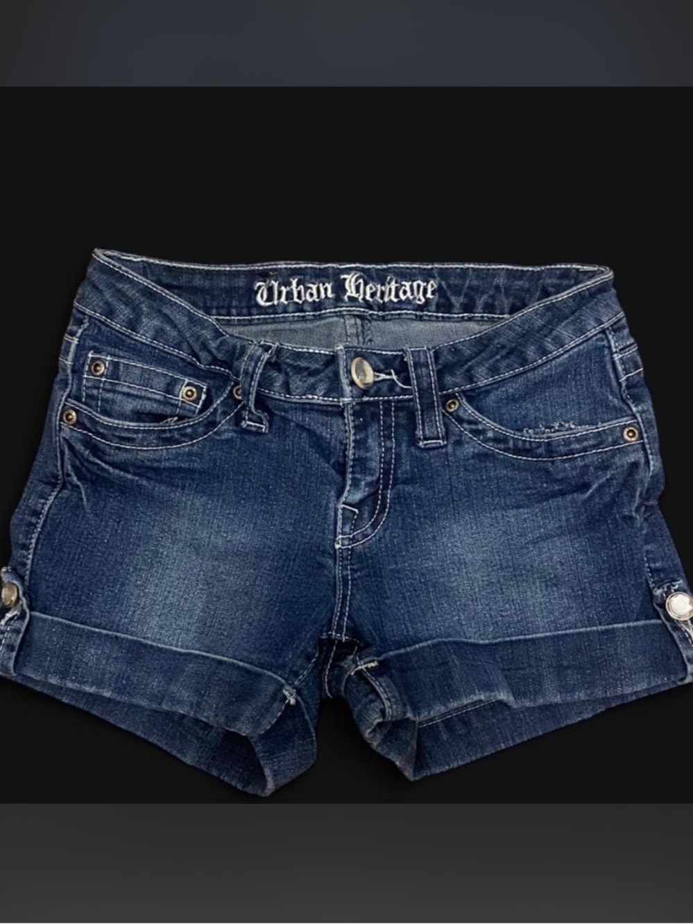 Vintage Mcbling y2k denim mini shorts